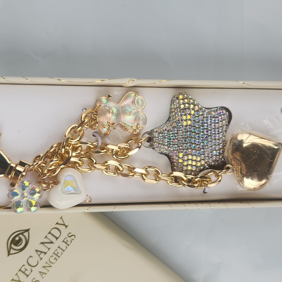 Eye Candy Los Angeles Bag Charm & Key Ring NIB - Picture 3 of 3